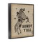 Stupell Industries Howdy Y'all Vintage Newspaper Framed Giclee Wall Art Design by Daniela Santiago